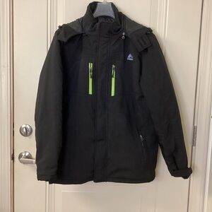 RBX Men’s Hooded Jacket Quilted Lining SZ LARGE 2-in-1 Systems EUC $199